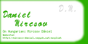 daniel mircsov business card